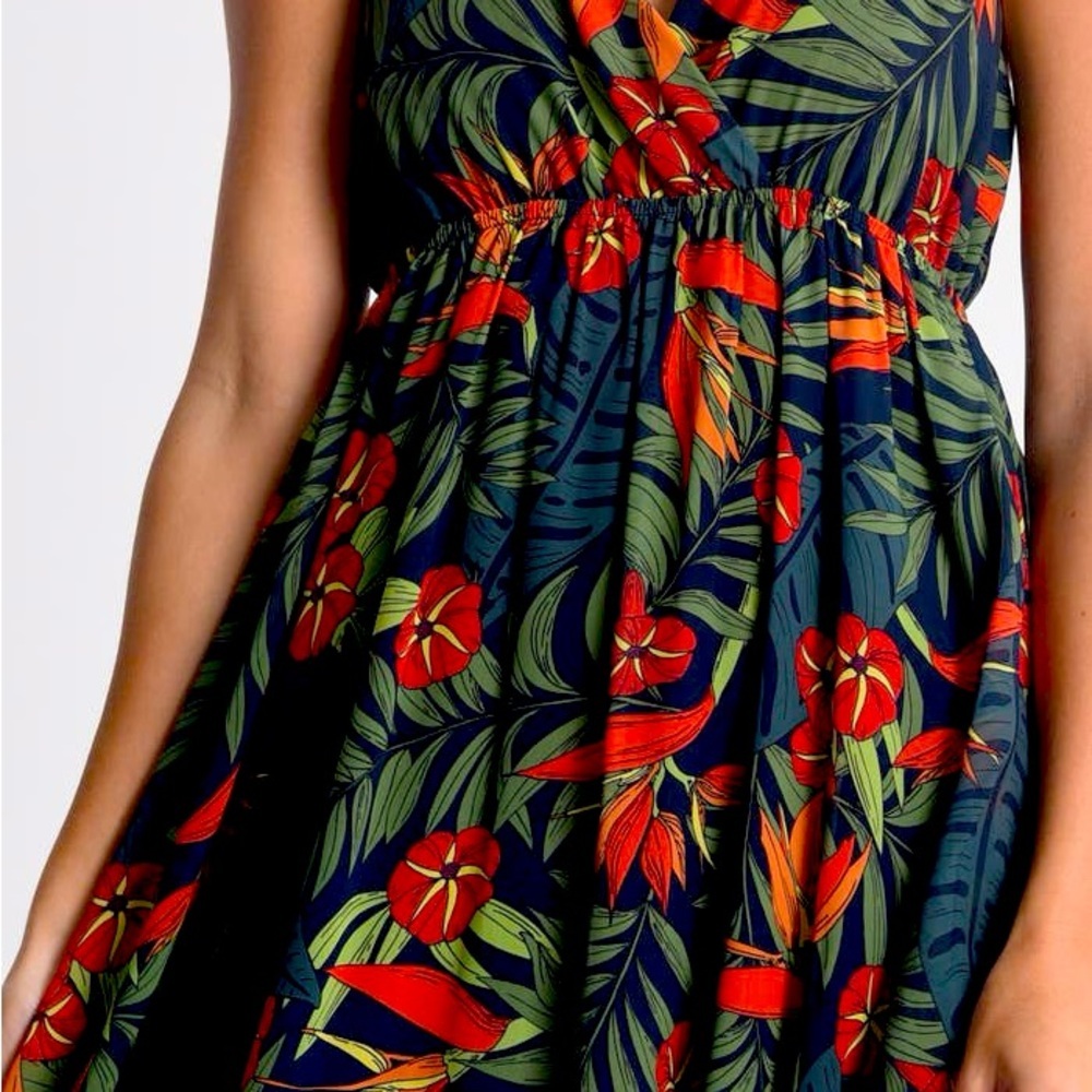 Molly Bracken M Red And Green Sleeveless Spaghett… - image 3